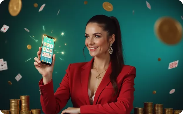 Pin-Up mobil proqram: Qız telefonunda onlayn kazino oynayır. Hər yerdə əyləncə və qazanc!
